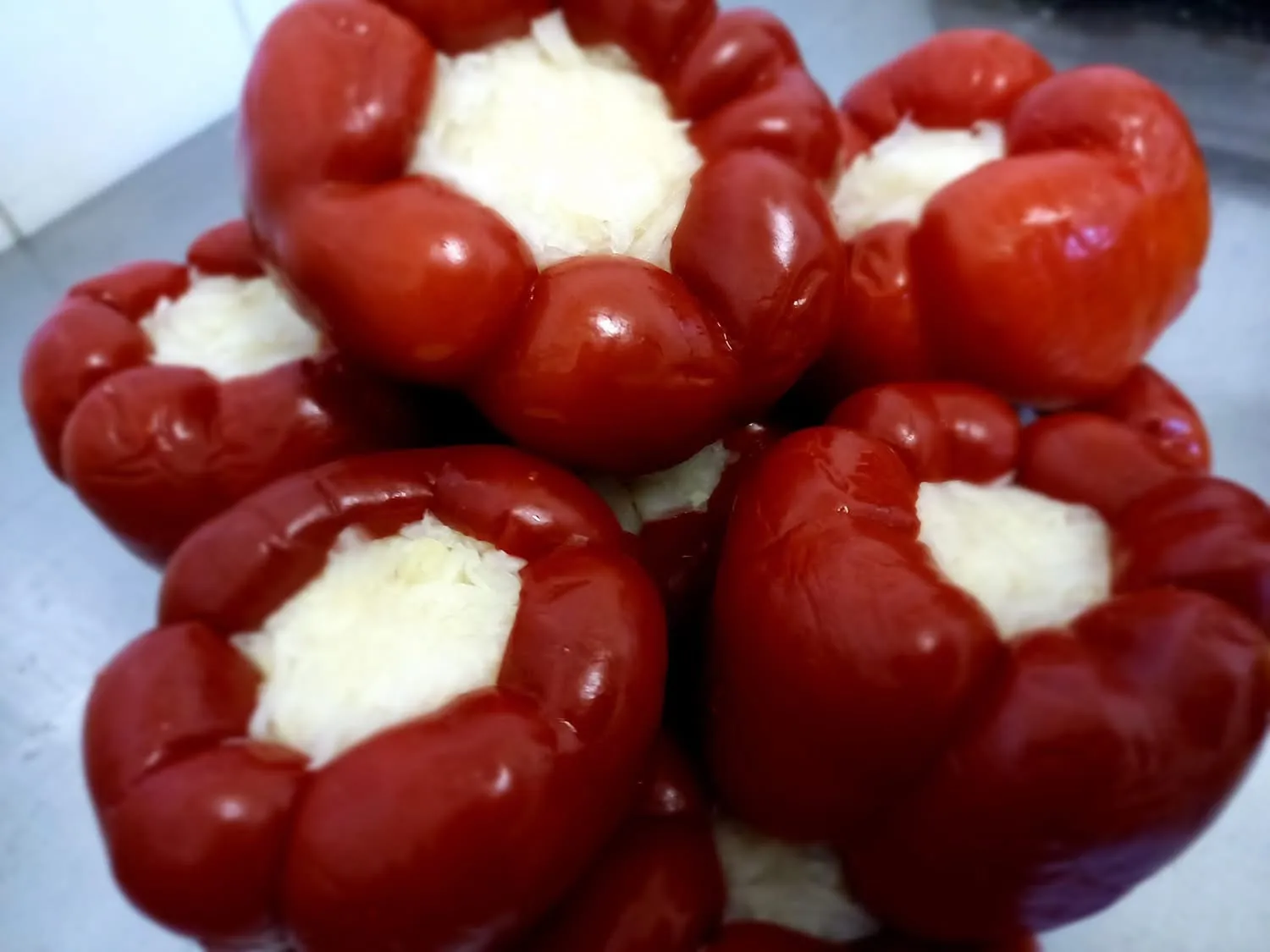 Káposztával töltött pritaminpaprika